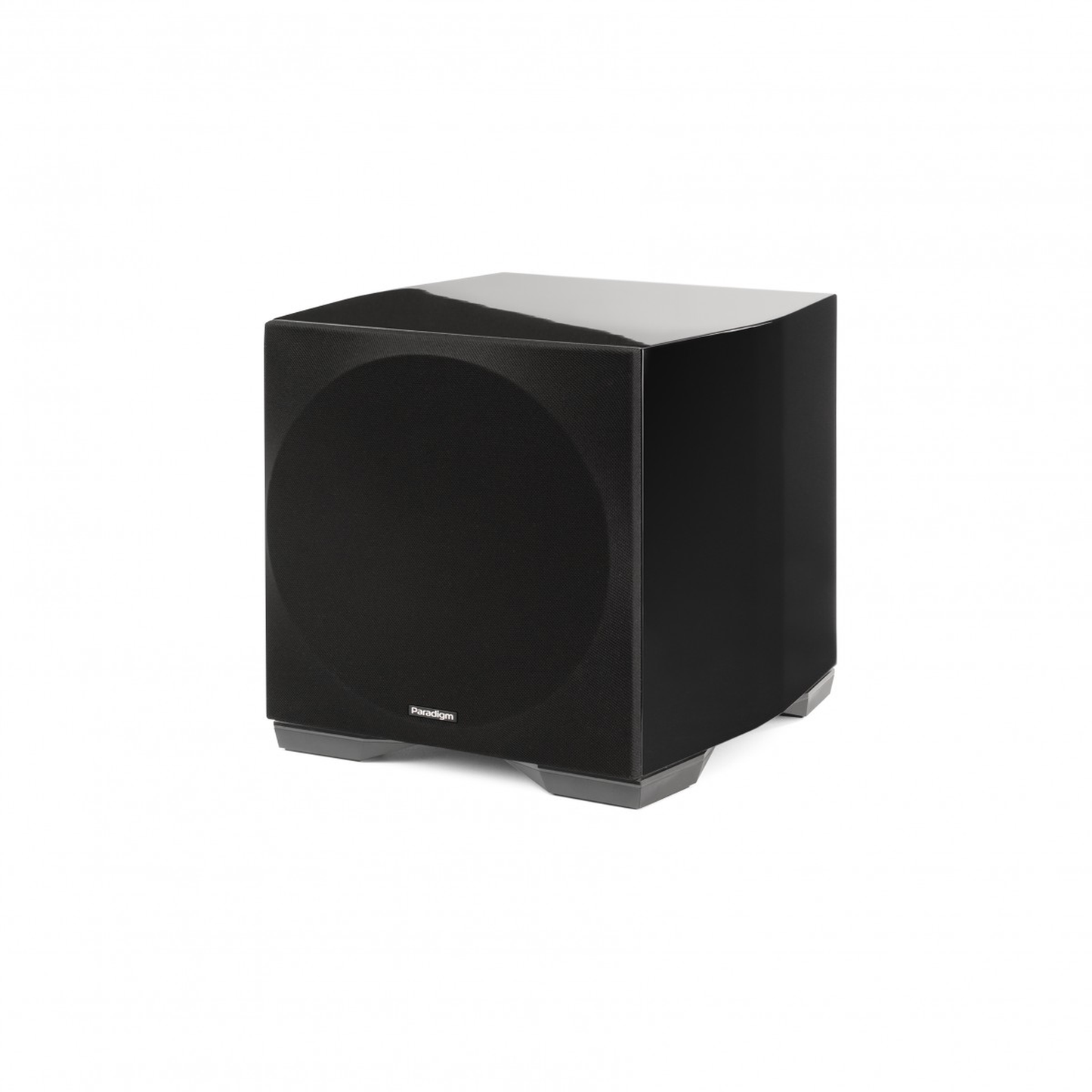 Paradigm Defiance S10 Subwoofer Frontansicht mit montierter Abdeckung, Gloss Black