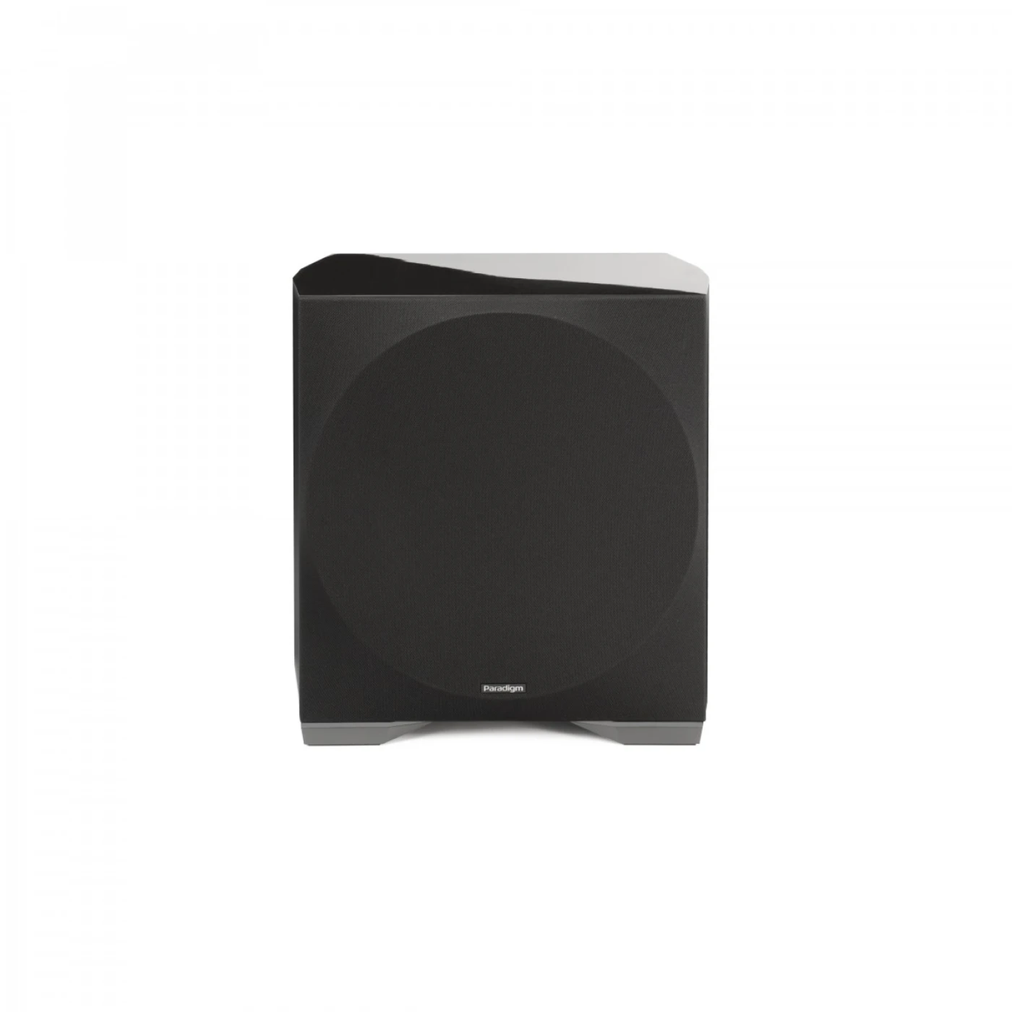 Paradigm Defiance S12 Subwoofer Frontansicht mit montierter Abdeckung, Gloss Black