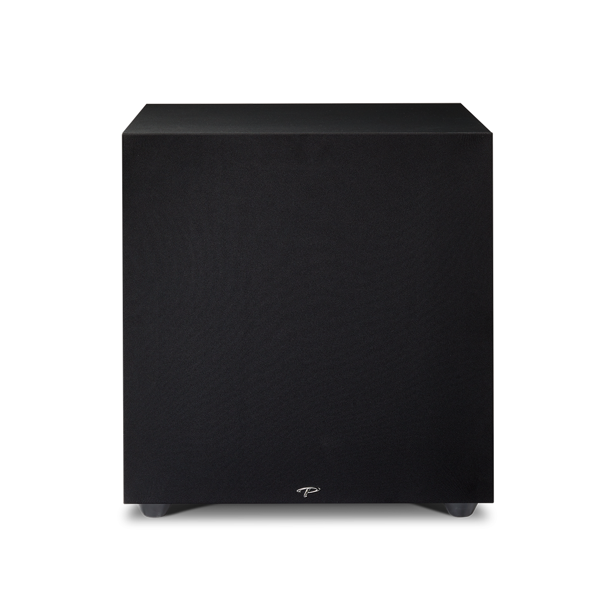 Paradigm Defiance X15 Subwoofer Frontansicht mit montierter Abdeckung, Black Satin