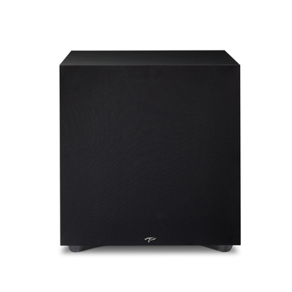 Paradigm Defiance X15 Subwoofer Frontansicht mit montierter Abdeckung, Black Satin