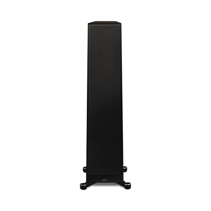 Paradigm Founder 100F Standlautsprecher Frontansicht mit montierter Abdeckung, Black Walnut