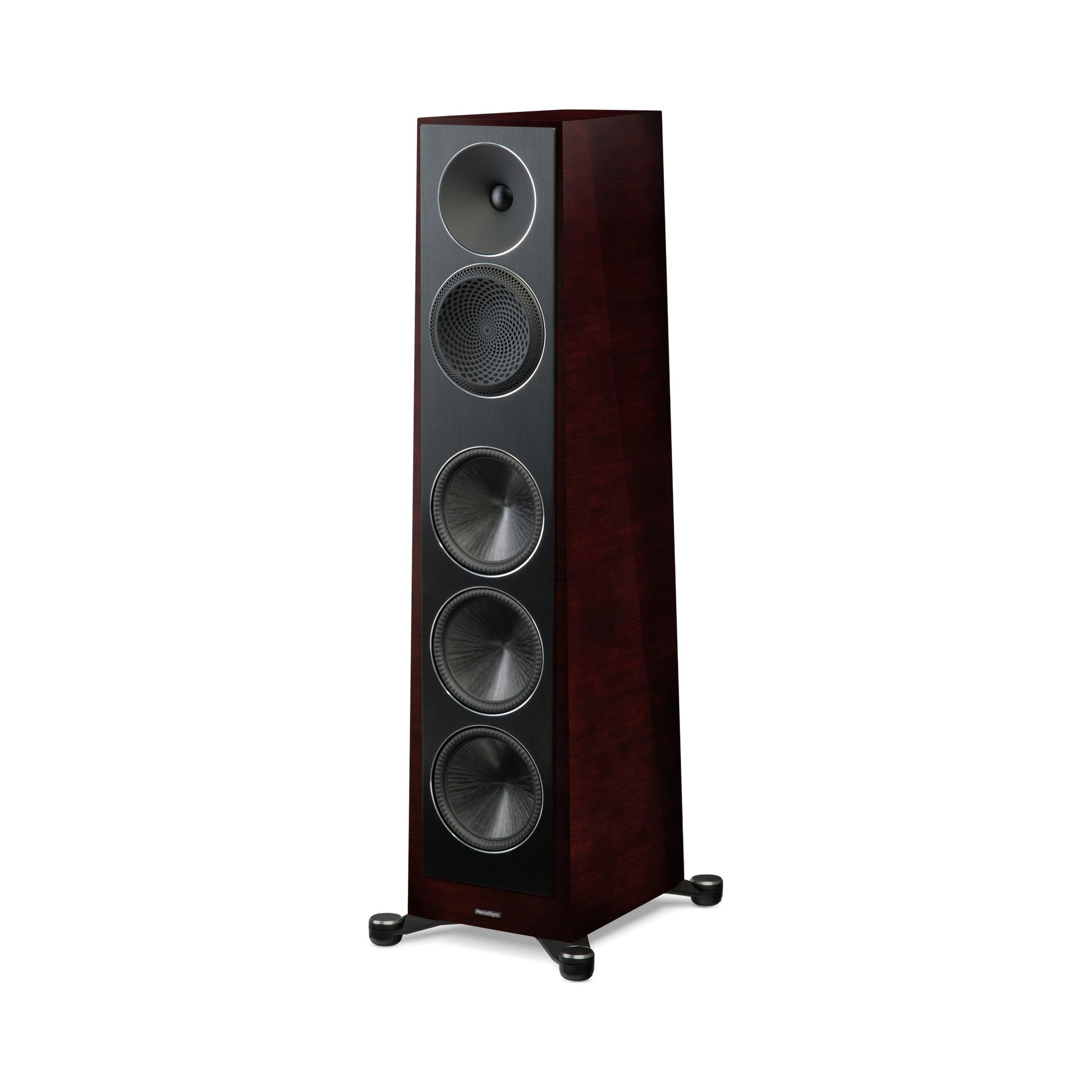 Paradigm Founder 100F Standlautsprecher Schrägansicht, Midnight Cherry