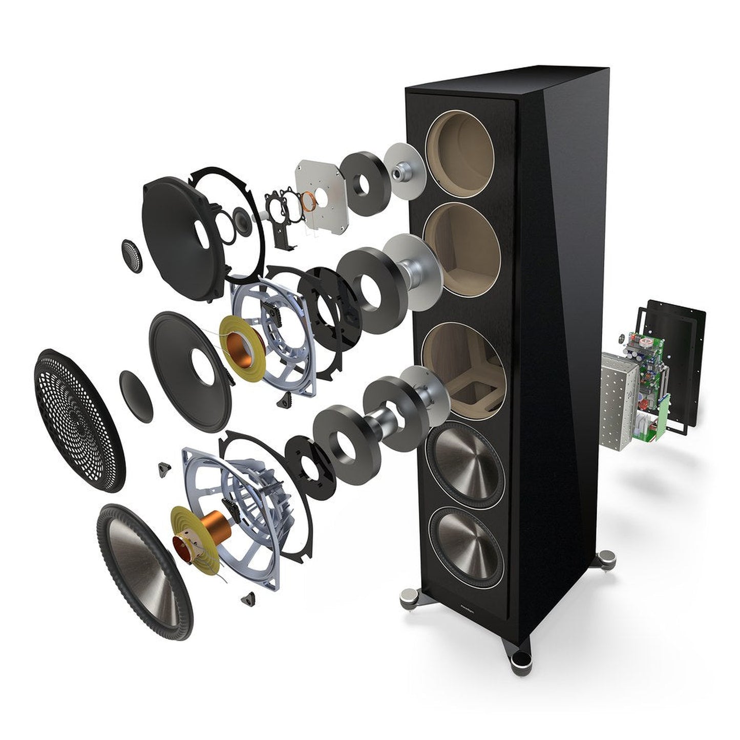 Paradigm Founder 120H Standlautsprecher Lifestyle im Wohnraum, Midnight Cherry