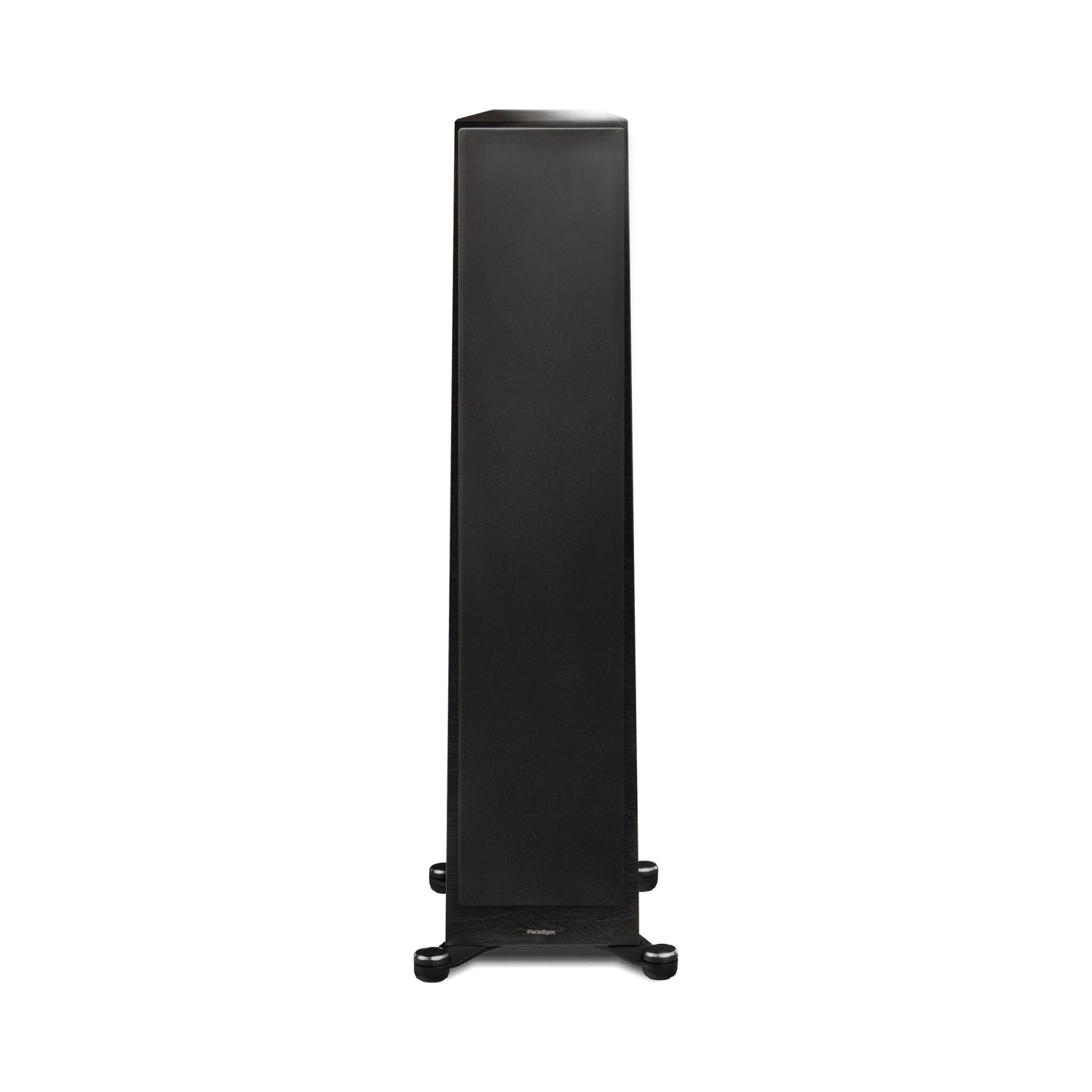 Paradigm Founder 120H Standlautsprecher Frontansicht mit montierter Abdeckung, Black Walnut