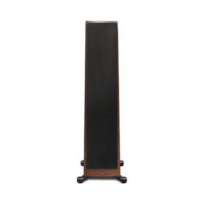 Paradigm Founder 120H Standlautsprecher Frontansicht mit montierter Abdeckung, Walnut