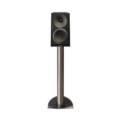 Paradigm Founder 40B Regallautsprecher Frontansicht auf Standfuss, Black Walnut