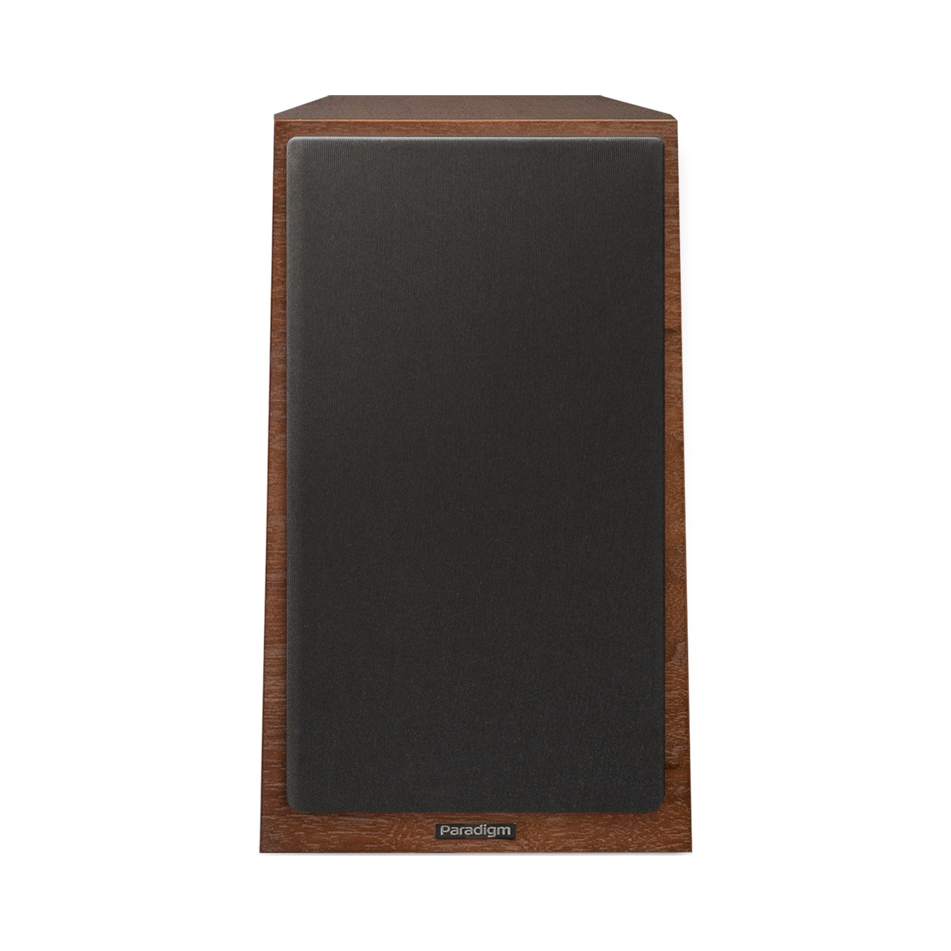 Paradigm Founder 40B Regallautsprecher Frontansicht mit montierter Abdeckung ohne Standfuss, Walnut