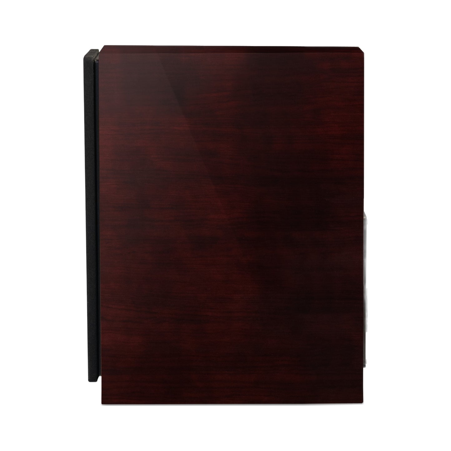 Paradigm Founder 40B Regallautsprecher Seitenansicht mit montierter Abdeckung ohne Standfuss, Midnight Cherry