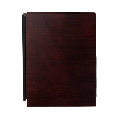Paradigm Founder 40B Regallautsprecher Seitenansicht mit montierter Abdeckung ohne Standfuss, Midnight Cherry