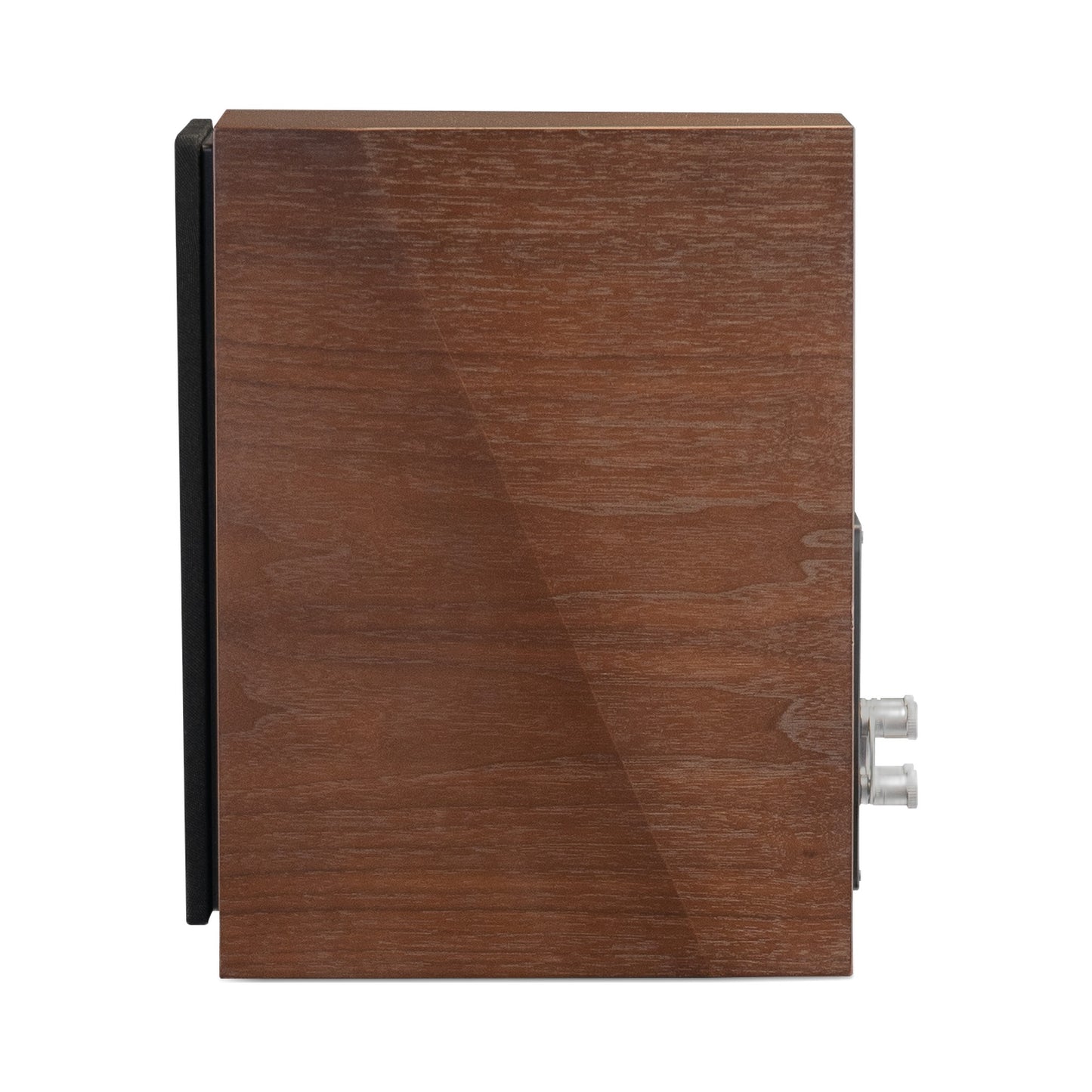 Paradigm Founder 40B Regallautsprecher Seitenansicht mit montierter Abdeckung ohne Standfuss, Walnut