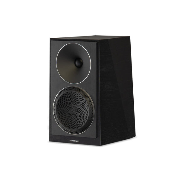 Paradigm Founder 40B Regallautsprecher Schrägansicht ohne Standfuss, Black Gloss