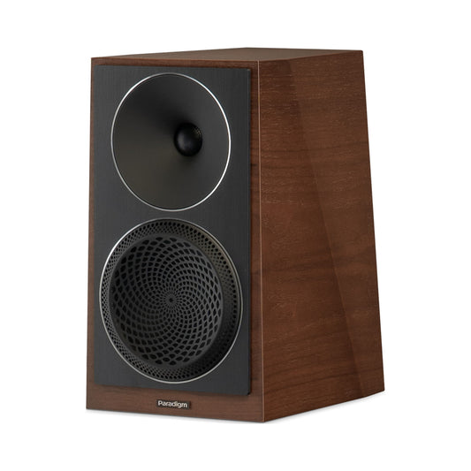 Paradigm Founder 40B Regallautsprecher Schrägansicht ohne Standfuss, Walnut