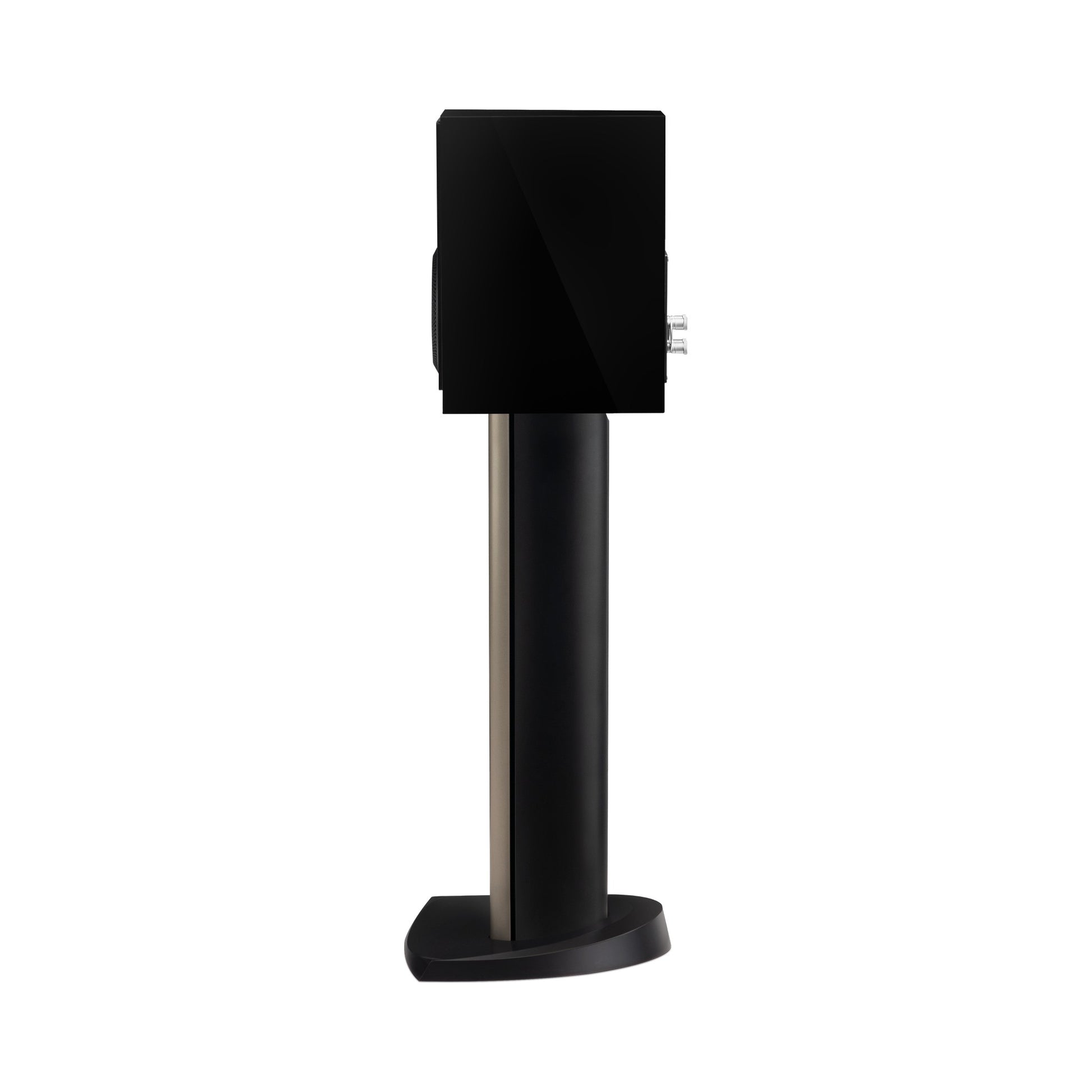 Paradigm Founder 40B Regallautsprecher Seitenansicht auf Standfuss, Black Gloss