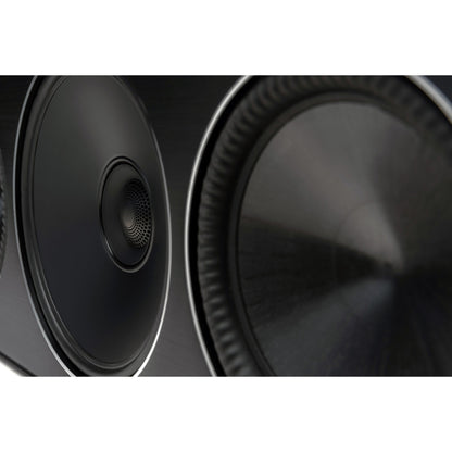 Paradigm Founder 70LCR Lautsprecher Detailansicht Chassis Nahaufnahme 3, Black Gloss