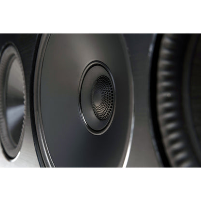 Paradigm Founder 70LCR Lautsprecher Detailansicht Chassis Nahaufnahme, Midnight Cherry