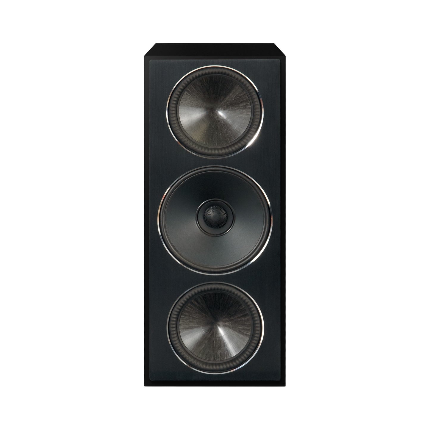 Paradigm Founder 70LCR Lautsprecher Frontansicht aufrecht aufgestellt, Black Gloss