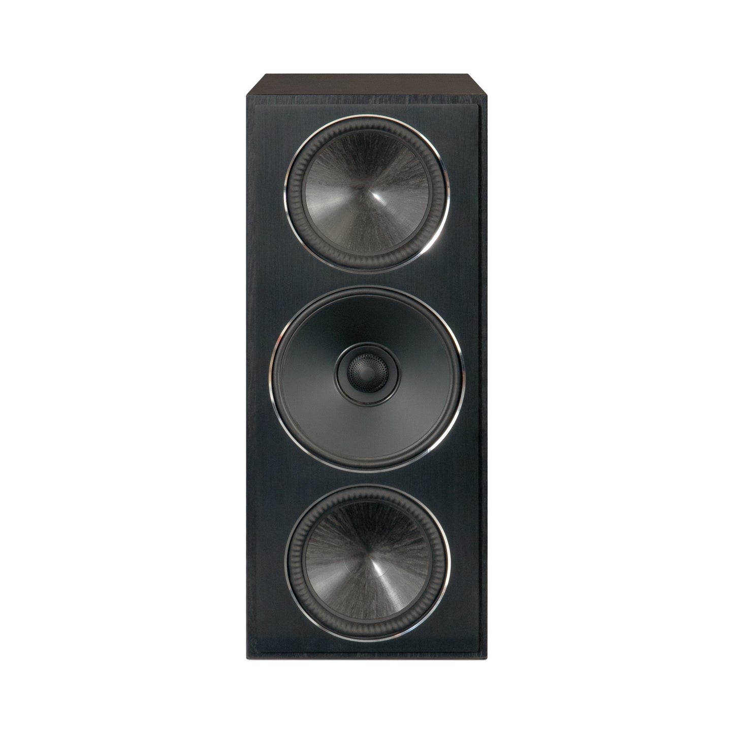 Paradigm Founder 70LCR Lautsprecher Frontansicht aufrecht aufgestellt, Black Walnut