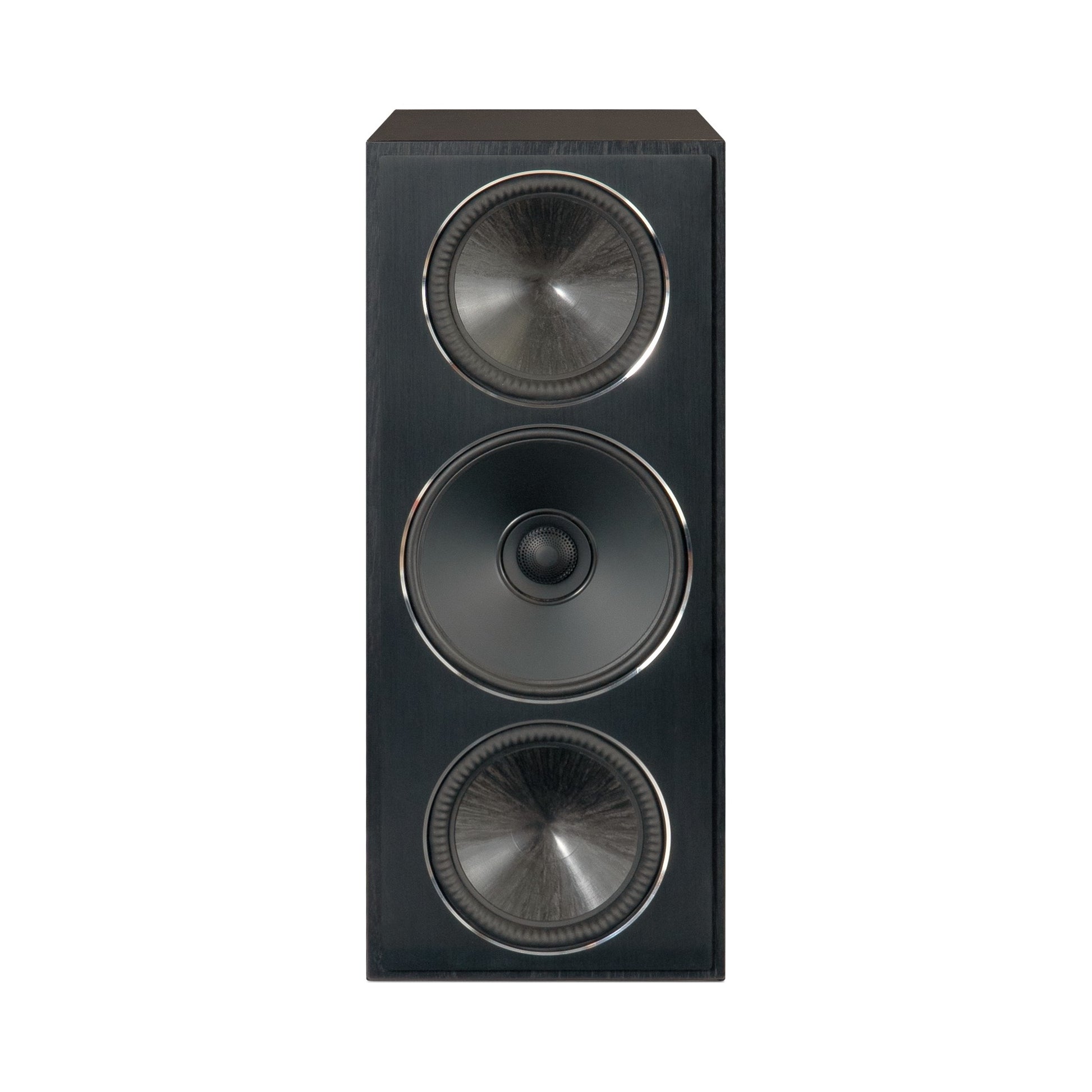 Paradigm Founder 70LCR Lautsprecher Frontansicht aufrecht aufgestellt, Black Walnut