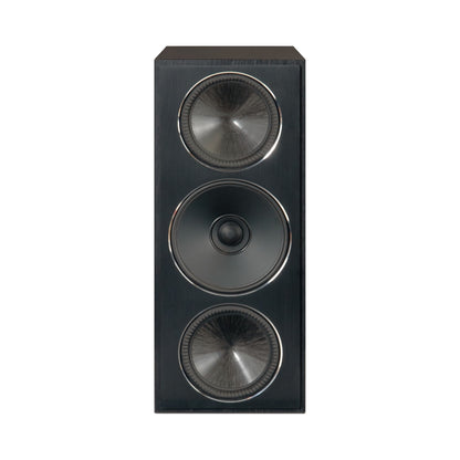 Paradigm Founder 70LCR Lautsprecher Frontansicht aufrecht aufgestellt, Black Walnut