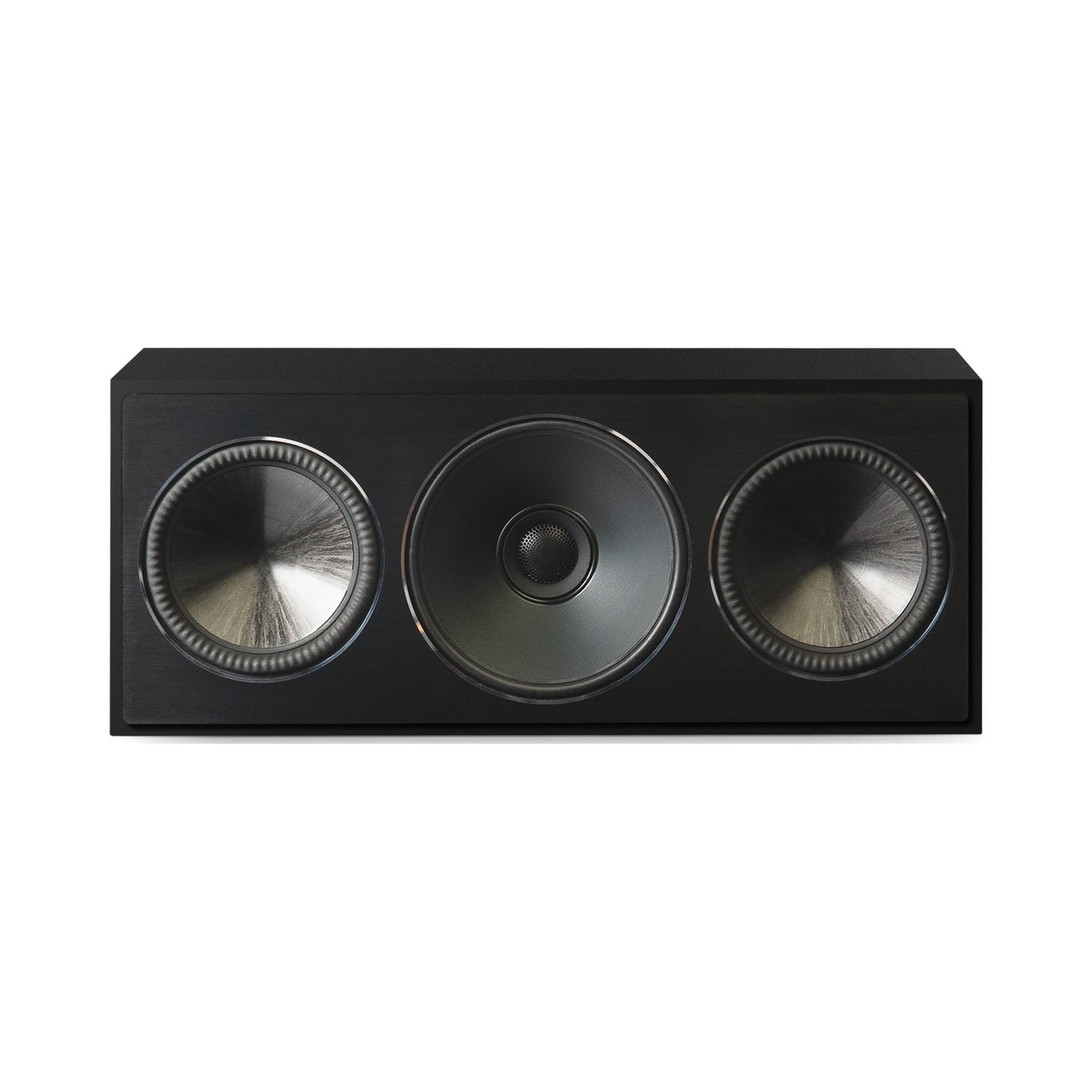 Paradigm Founder 70LCR Lautsprecher Frontansicht liegend aufgestellt, Black Gloss
