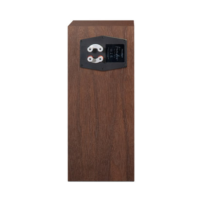 Paradigm Founder 70LCR Lautsprecher Rückansicht aufrecht aufgestellt, Walnut