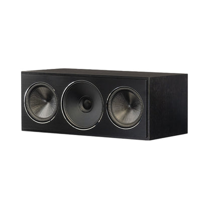 Paradigm Founder 70LCR Lautsprecher Schrägansicht liegend aufgestellt, Black Walnut