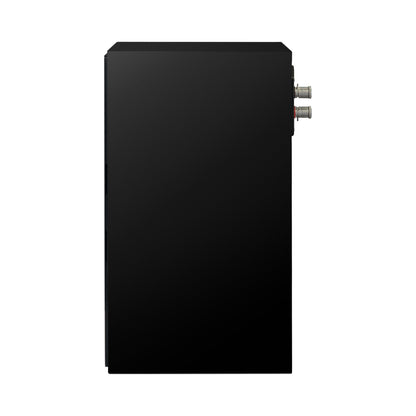 Paradigm Founder 70LCR Lautsprecher Seitenansicht aufrecht aufgestellt, Black Gloss