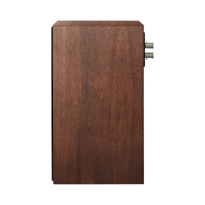 Paradigm Founder 70LCR Lautsprecher Seitenansicht aufrecht aufgestellt, Walnut