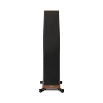 Paradigm Founder 80F Standlautsprecher Frontansicht mit montierter Abdeckung, Walnut