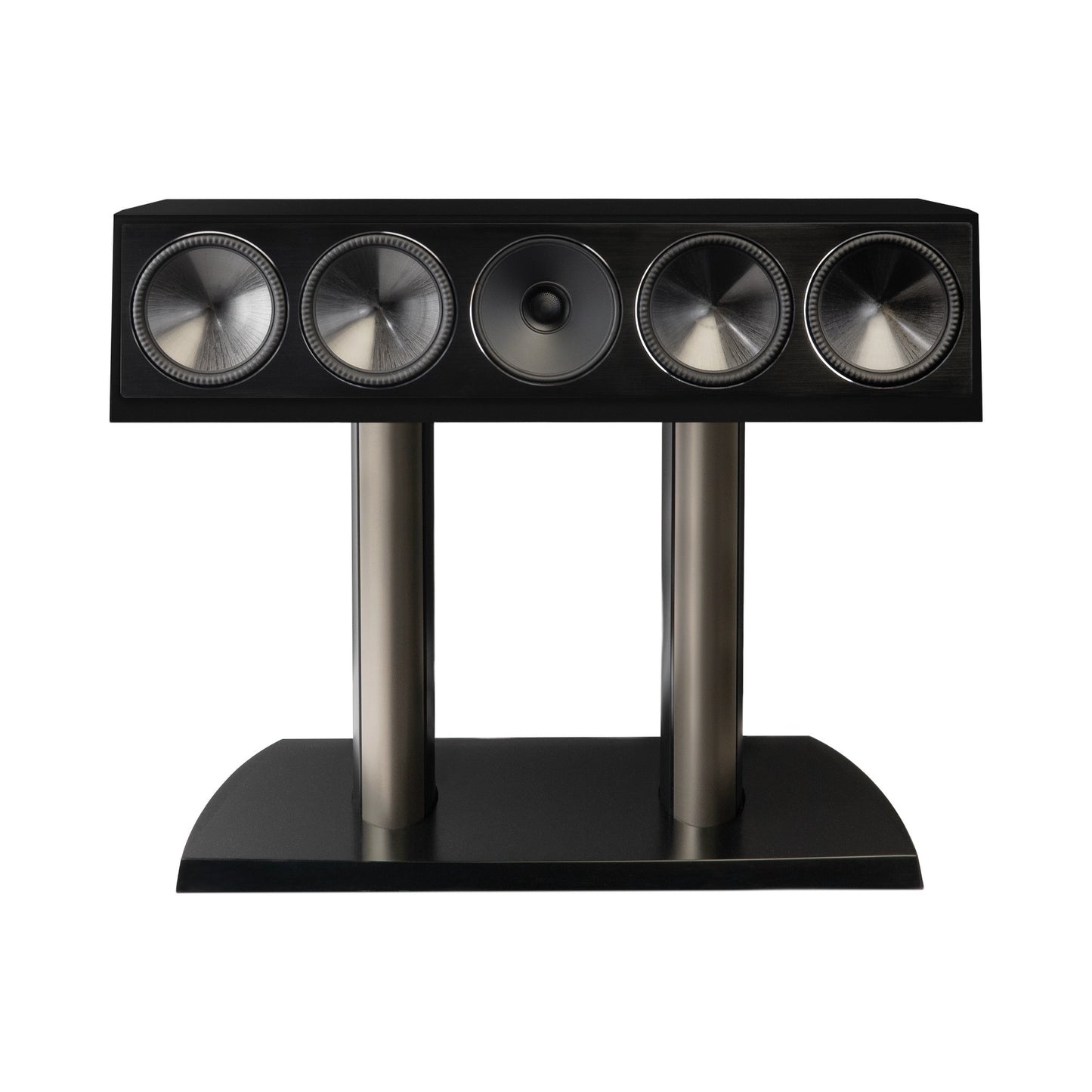 Paradigm Founder 90C Center-Lautsprecher Frontansicht auf Standfuss, Black Gloss