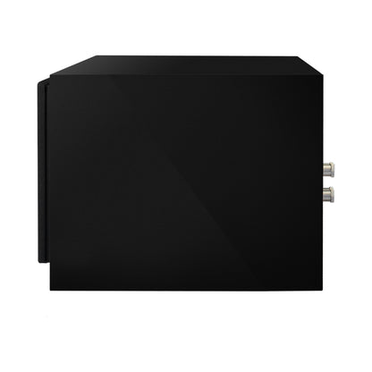 Paradigm Founder 90C Center-Lautsprecher Seitenansicht mit montierter Abdeckung ohne Standfuss, Black Gloss