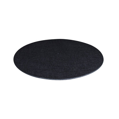 Plattentellerauflage Filzmatte universal Schwarz Schrägansicht