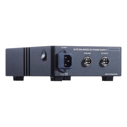 PLIXIR Elite BDC 12V 4A Dual Output Linearnetzteil Schrägansicht von hinten