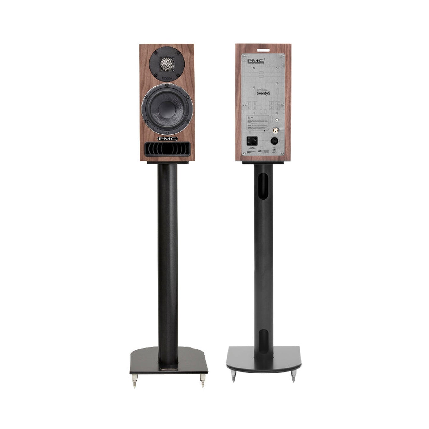 PMC Active Twenty5.21i Regallautsprecher Eiche Stereopaar mit Front- und Rückansicht