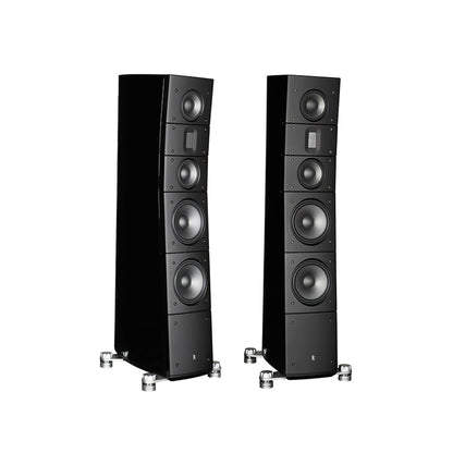 Raidho TD3.8 Standlautsprecher Stereopaar, Schwarz Hochglanz