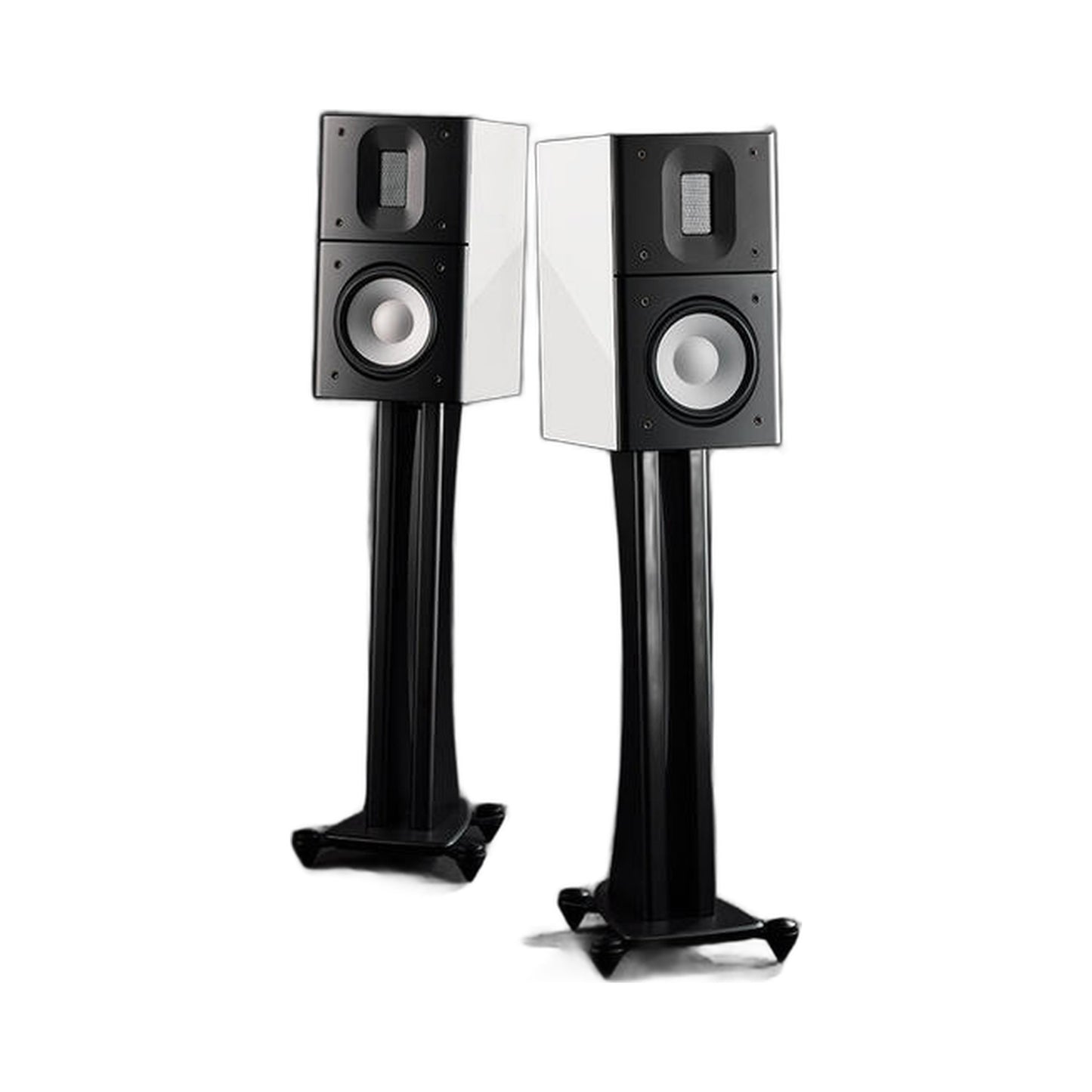 Raidho X1.6 Regallautsprecher Stereopaar in Weiss und Schwarz Hochglanz