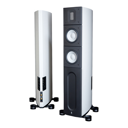Raidho X2.6 Standlautsprecher Stereopaar in Weiss und Schwarz Hochglanz