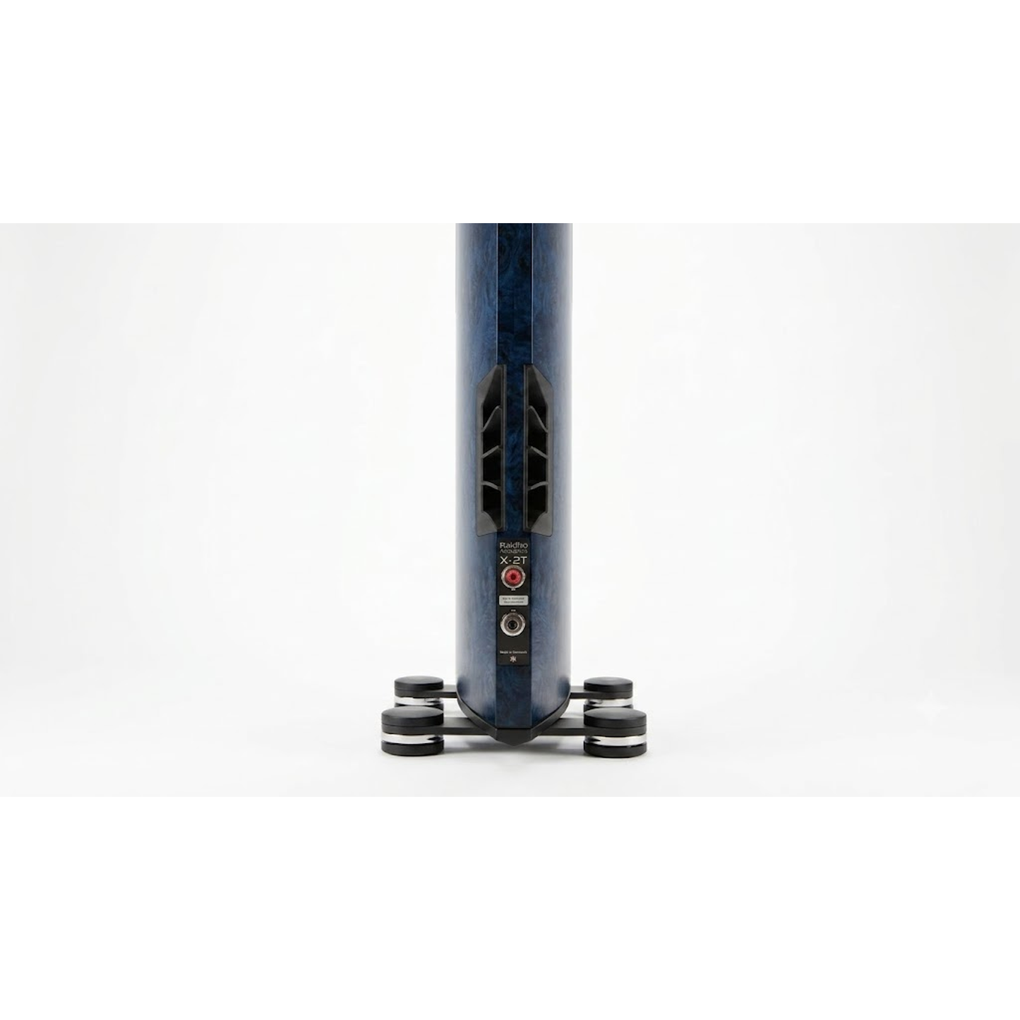 Raidho X2t 25th Anniversary Standlautsprecher Anschlussfeld in Midnight Blue Burl