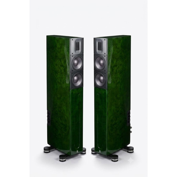 Raidho X2t 25th Anniversary Standlautsprecher Stereopaar in Emerald Green Burl