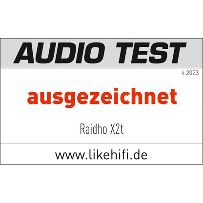 Raidho X2t Standlautsprecher, Auszeichnung Audio Test "ausgezeichnet" 4/2023, Schwarz Hochglanz