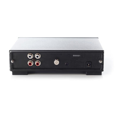 Rega Fono MM MK5 Phono-Vorverstärker für Moving Magnet, Rückansicht mit Anschlüssen