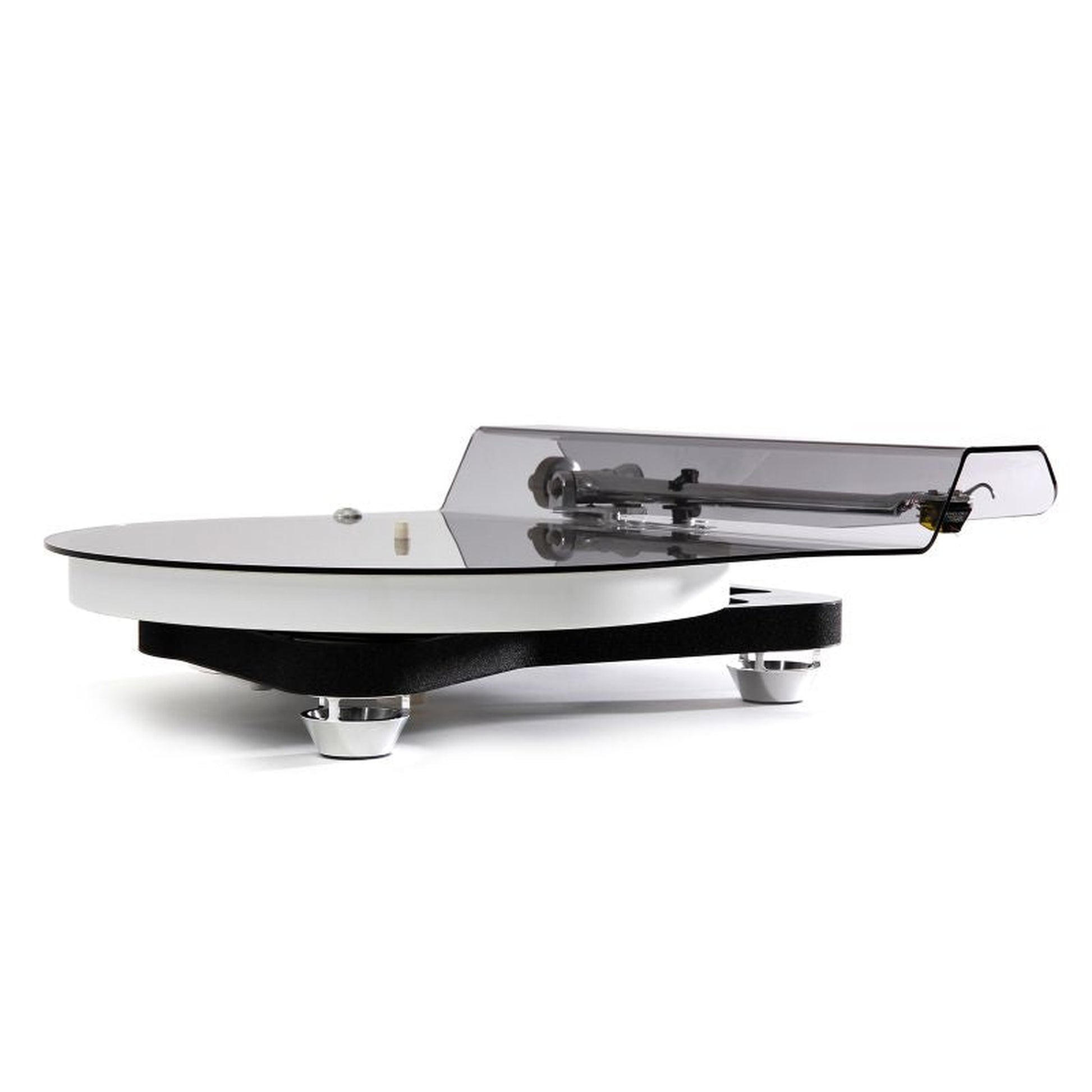 Rega Naia Reference Plattenspieler, Detailansicht Subteller-Lager mit Aphelion-2-Tonabnehmer