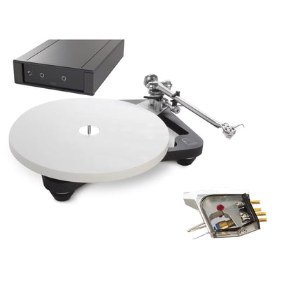 Rega Planar 10 SE 1 Swiss Edition Plattenspieler, Lieferumfang mit Netzteil und Tonabnehmer