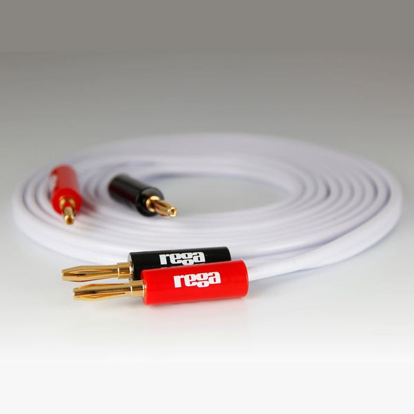 Rega SC1 Lautsprecherkabel Meterware Detailansicht Bananenstecker mit Kupferleiter