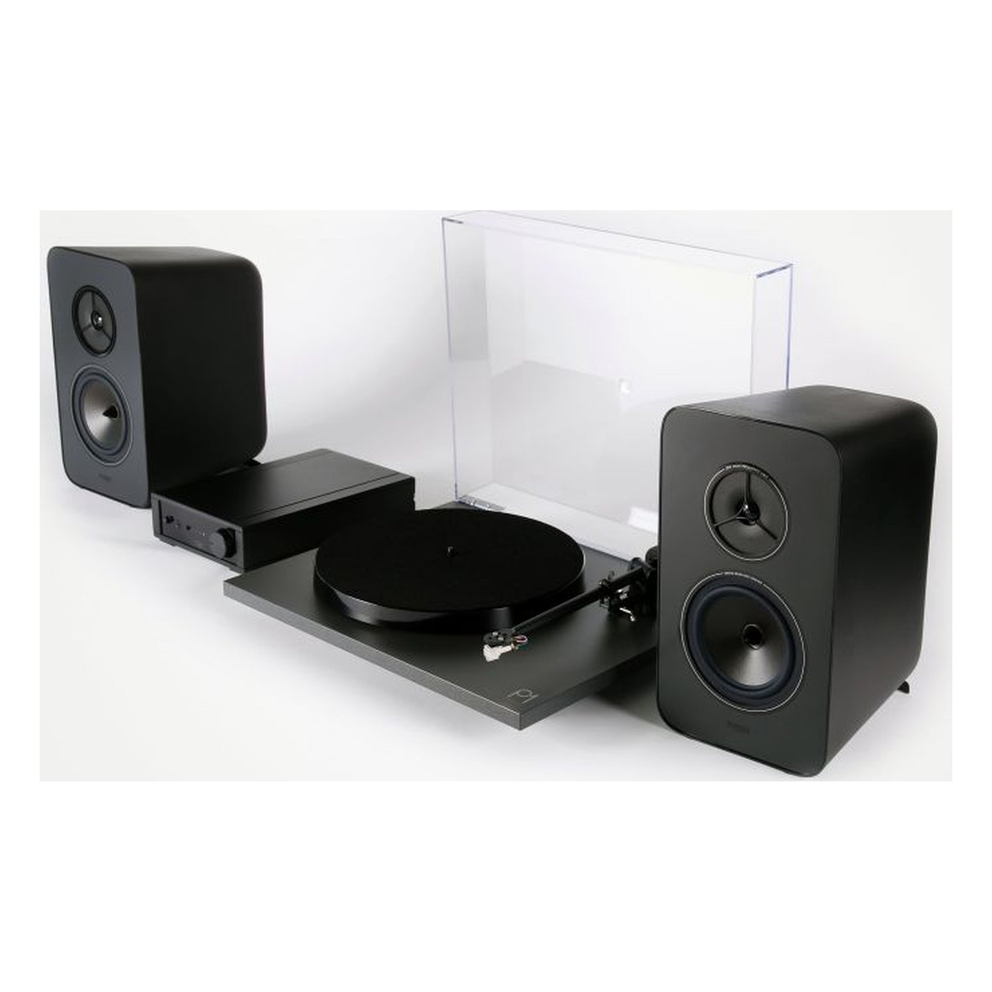 Rega System One HiFi-Komplettset, Schrägansicht von der anderen Seite