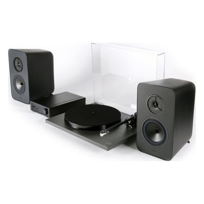 Rega System One HiFi-Komplettset, Schrägansicht der aufgebauten Anlage