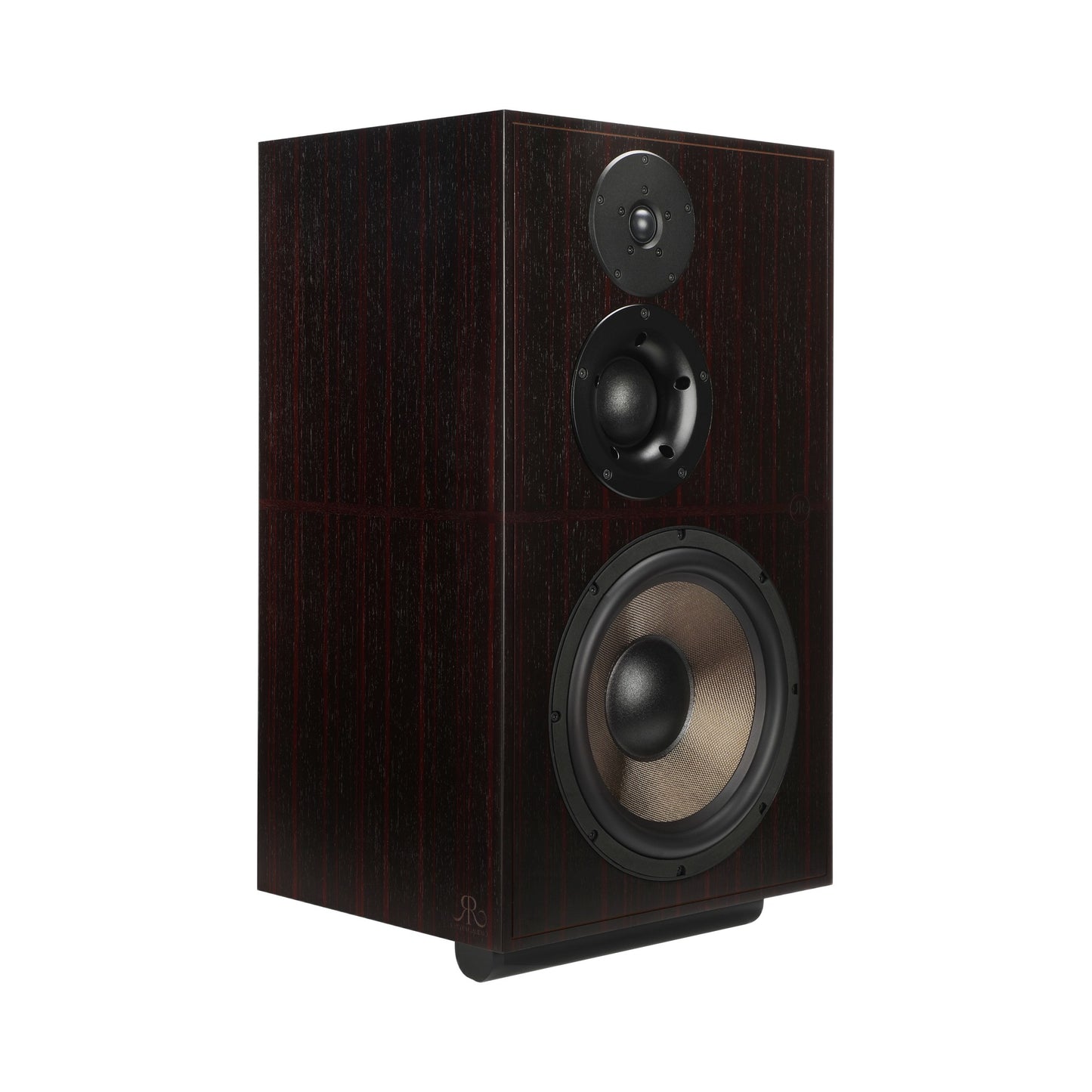 Revival Audio Atalante 5 Regallautsprecher Ebony Schrägansicht 3-Wege mit 12-Zoll-Basalt-Tieftöner