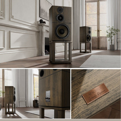 Revival Audio Atalante Grande Réserve Standlautsprecher Lifestyle Typenschild Wohnraum