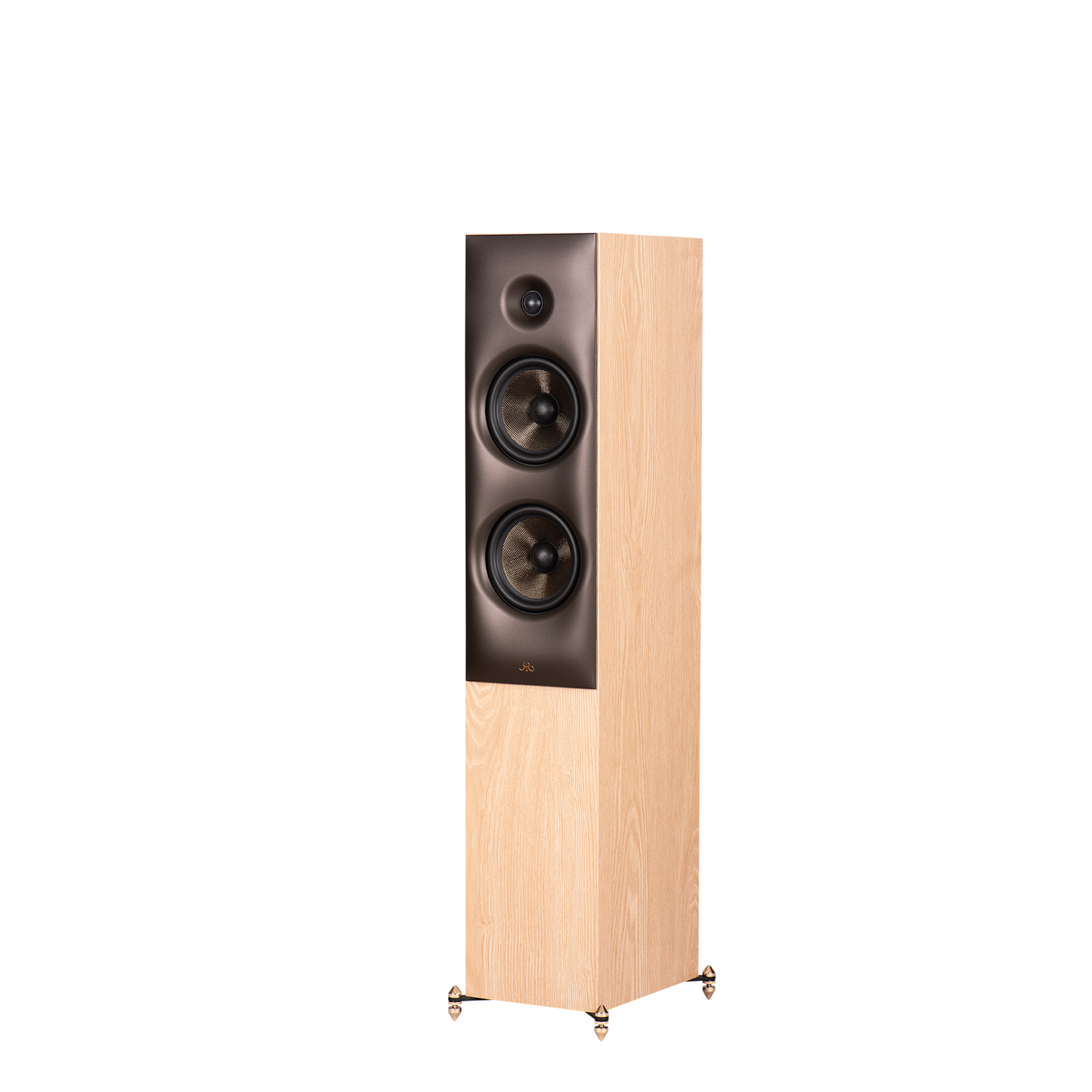 Revival Audio Sprint 4 Standlautsprecher Helle Eiche Schrägansicht