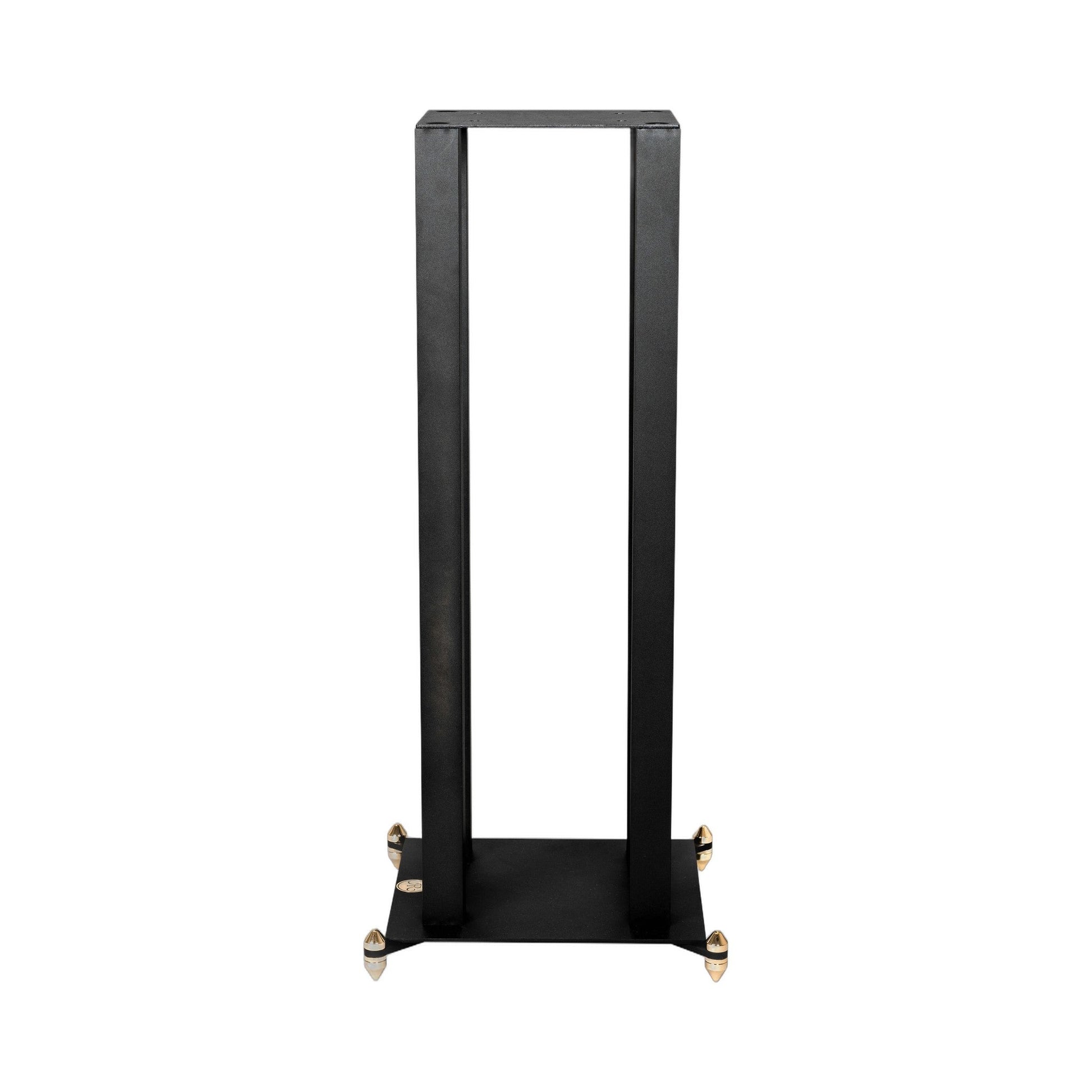 Revival Audio Stand 3 Detailansicht Spike-System Bodenentkopplung Eisen-Basisplatte
